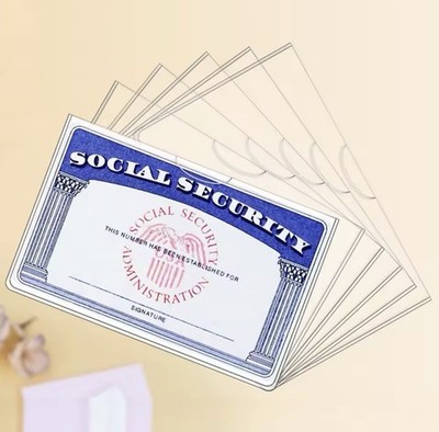 2x Social Security Card Protector Sleeves/New Medicare Card Protector  Sleeves | eBay