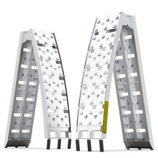 7.5FT Heavy Duty Aluminum Folding Loading Ramps for ATV UTV Motorcycle