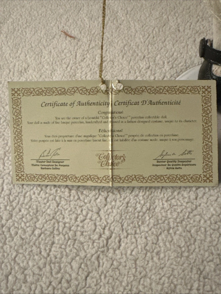 Muñeca coleccionable de porcelana Collectors Choice Series Musical Windup 13" Foto 3 de 3