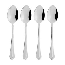 Oneida Juilliard Stainless Steel Fine Flatware Dishwasher Safe Teaspoons, 4Pcs