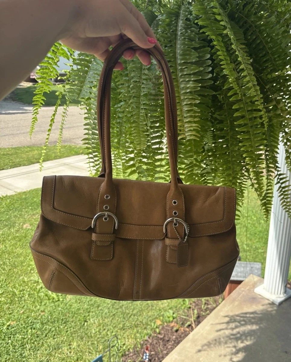 Coach Hampton Solid Leather Exterior Bags & Handbags for Women