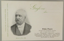Portr&auml;t Postkarte Poltiker Felix Faure (144801)