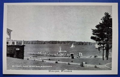 Minocqua,  WI.  Dr. Torpy Park  - Photo Postcard, RPPC