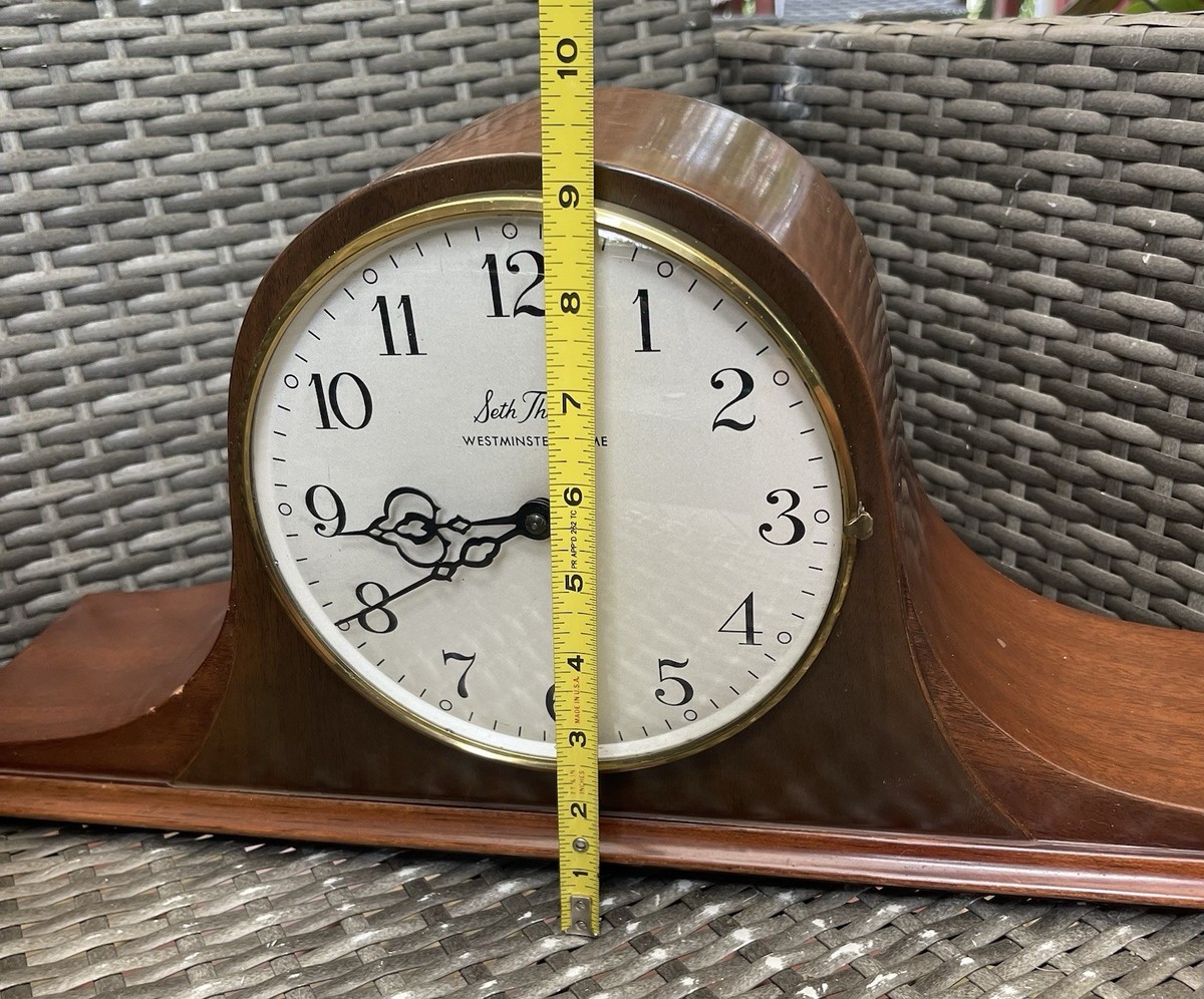 Vintage Seth Thomas Westminster Mantel Chime Clock Medbury-6E