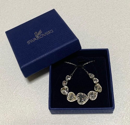 Swarovski Nouba Heart Pendant Necklace 9Strand Swarovski Crystal