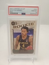 2021-22 Chronicles Draft Picks Scottie Barnes RC Red #82/149 Seminoles PSA 10