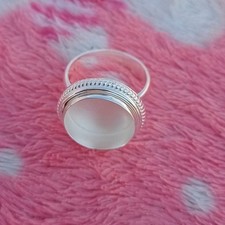 Solid 925 Sterling Silver Handmade Round 10mm Ring Blank Semi Mount Ring
