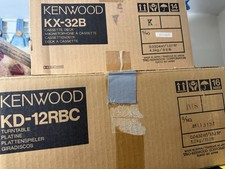 Vintage Kenwood KD-12RB Turntable  KX-32B Tape DECK - Untested As-IS In Box