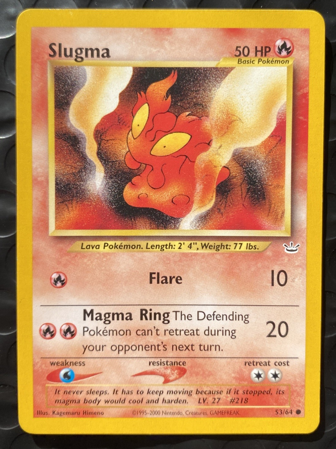 Pokémon TCG Slugma Neo Revelation 53/64 Regular Unlimited Common
