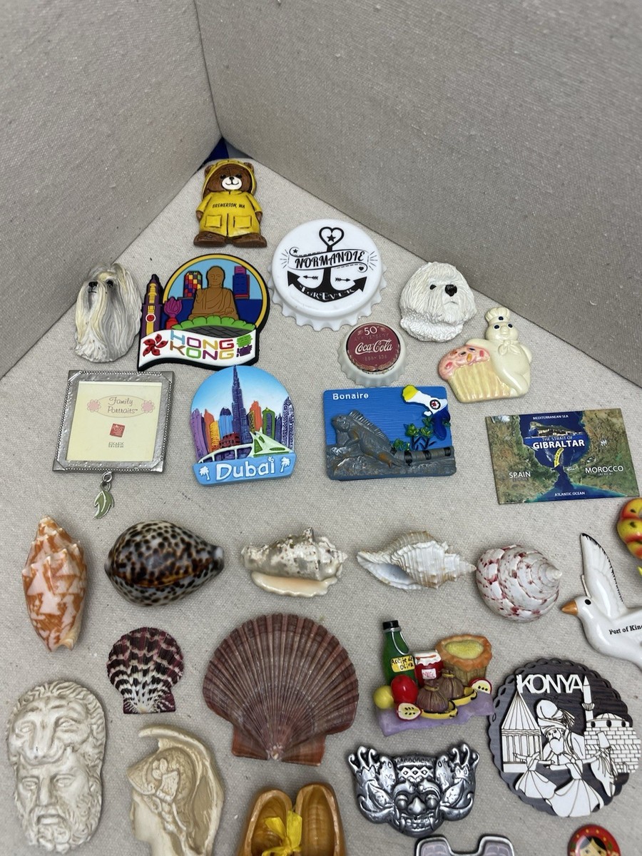 Assorted Lot Of 53 Fridge Magnets, New G01