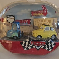 Disney Store Disney Pixar Cars Luigi Guido 2-Pack Diecast Vehicles Unopened