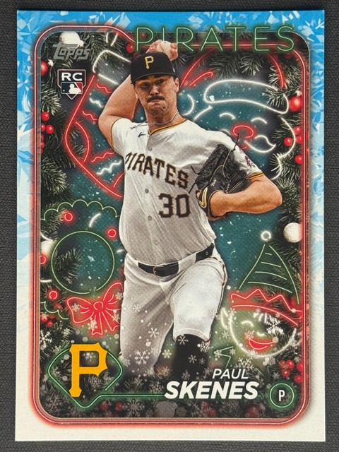 PAUL SKENES 2024 Topps Holiday Rookie RC #H165 | Pirates