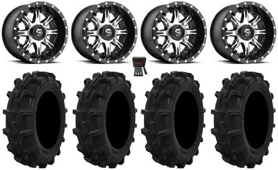 Fuel Nutz 14'' Wheels Black 29'' Mud XC Tires Sportsman 550 850 1000