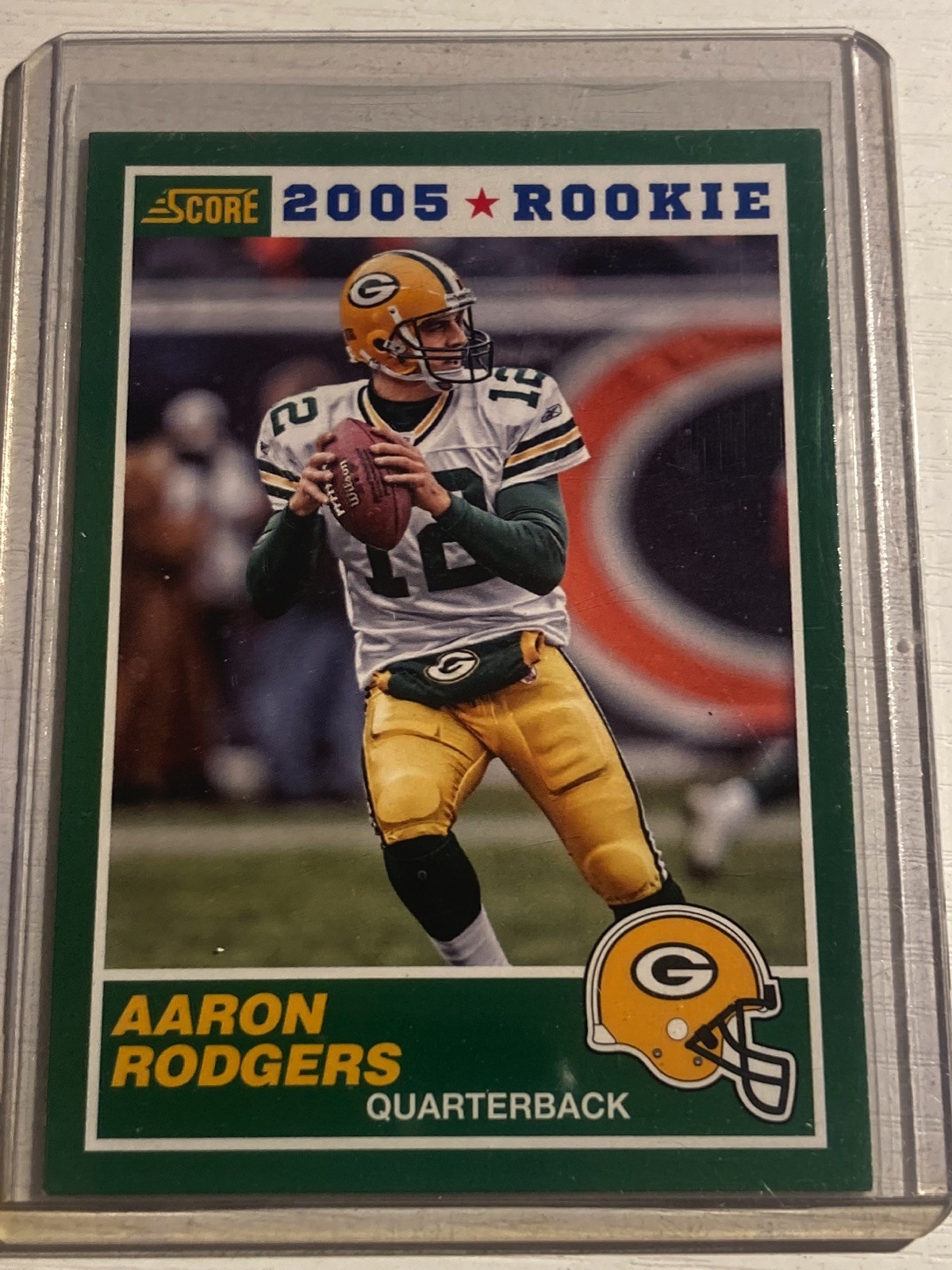 2014 Score Football 2005 Parallel Rookie Aaron Rodgers Packers 5