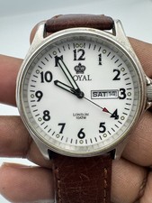 Royal London 10ATM Day/Date/Time Quartz Watch, new battery, fully working