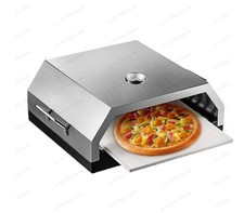 Horno para pizza estilo americano horno de pizza de acero inoxidable portátil hogar exterior
