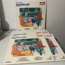 pioneer laser karaoke video sing-along top 10 country hits Vol 1, 8, 10, 12, 17