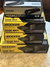 Kicker (4) Car Audio Amplifiers- Over 2000w of Power