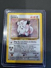 Pokémon TCG Clefairy Base Set Holo Rare Card 5/102 Dmg