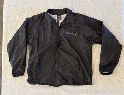 Thrasher Skate and Destroy Coach Black Jacket Large READ