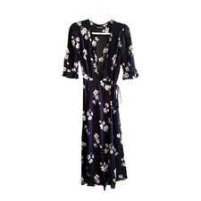 Reformation Amanda Wrap Dress in Serena Print Size S