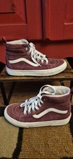 VANS Sk8-Hi Reissue  JRS 4 High Top Suede  All Weather Hydrogaurd Beet Red EUC
