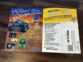 Mega Play Sega Video Game Magazine Strider Returns Vol 4 No 4 August 1993