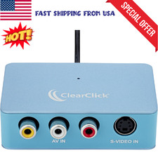 USB Video Capture Device AV RCA S-Video to USB-C for VHS DVD Camcorder