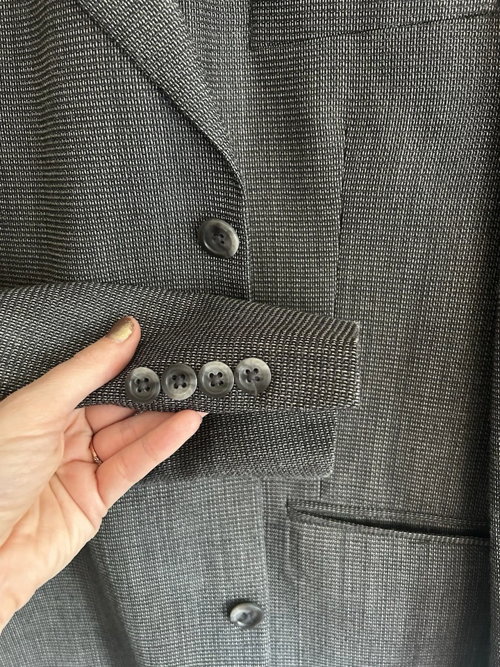 Stafford Executive 男式羊毛丝绸混纺运动外套西装外套 40R — 第 4/4 张图片