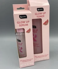 B.Pure Glow Up Recipe Serum & Skin Toner Recipe Set W/watermelon Extract NEW