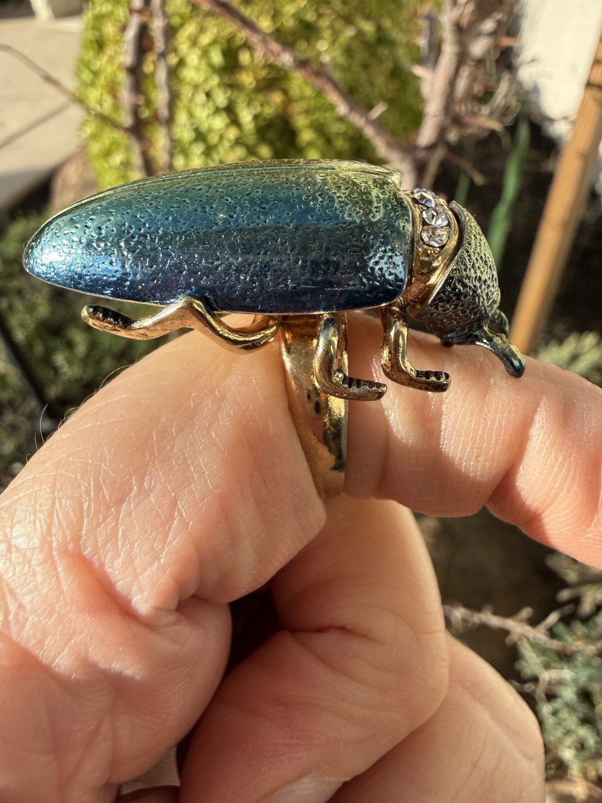 Beautiful Unique Large Statement Beatle Ring Wond… - image 6