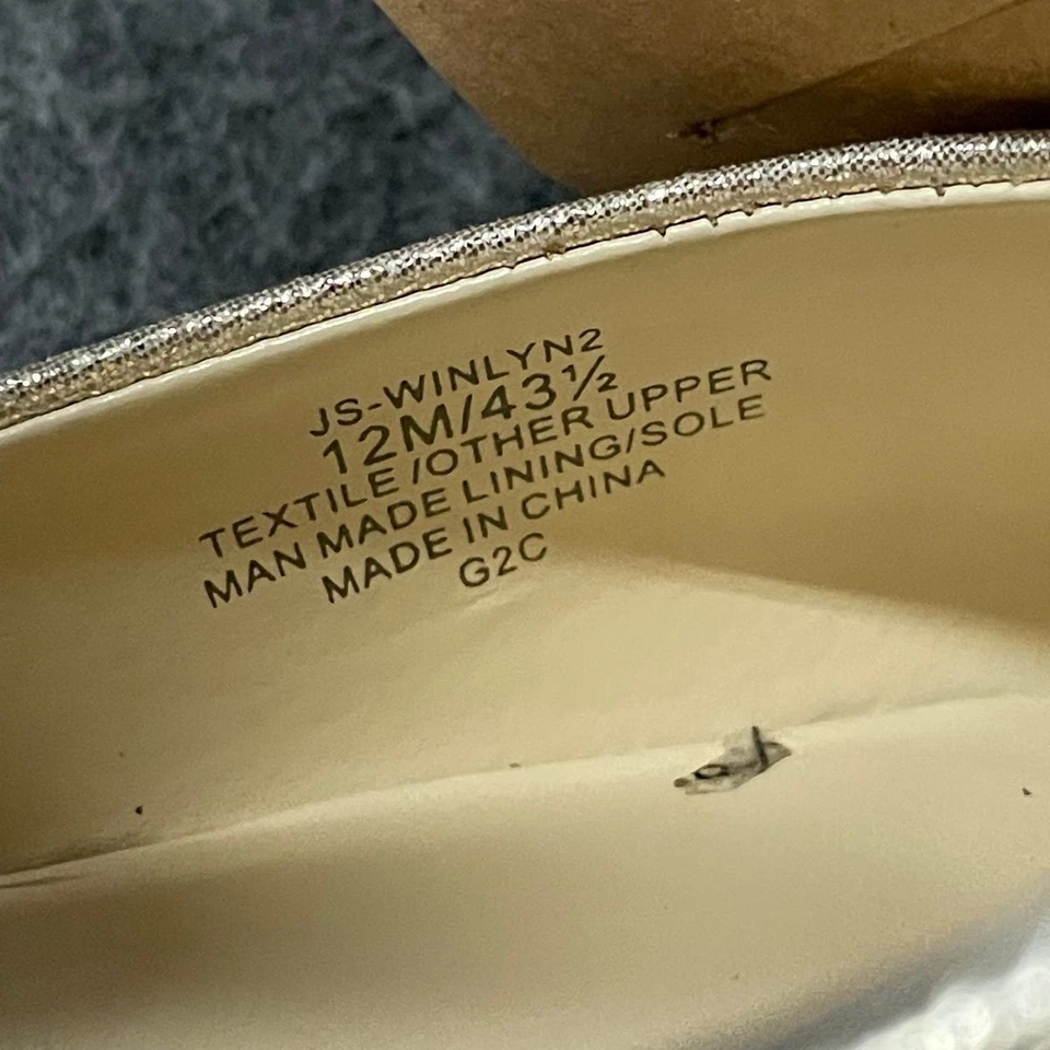 Женское мерцание шампанского JESSICA SIMPSON Winlyn Stiletto размер 12 M  - Изображение 4 из 4