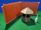 Vintage Marx - Fort Apache 3681  PLAYSET CAVALRY SUPPLY BUILDINGLOOKOUT TOWERetc
