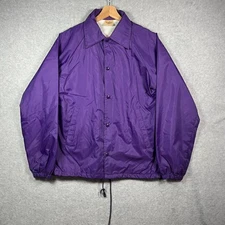 Vintage Auburn Sportswear Coaches Windbreaker Jacket Men's Size S Purple USA