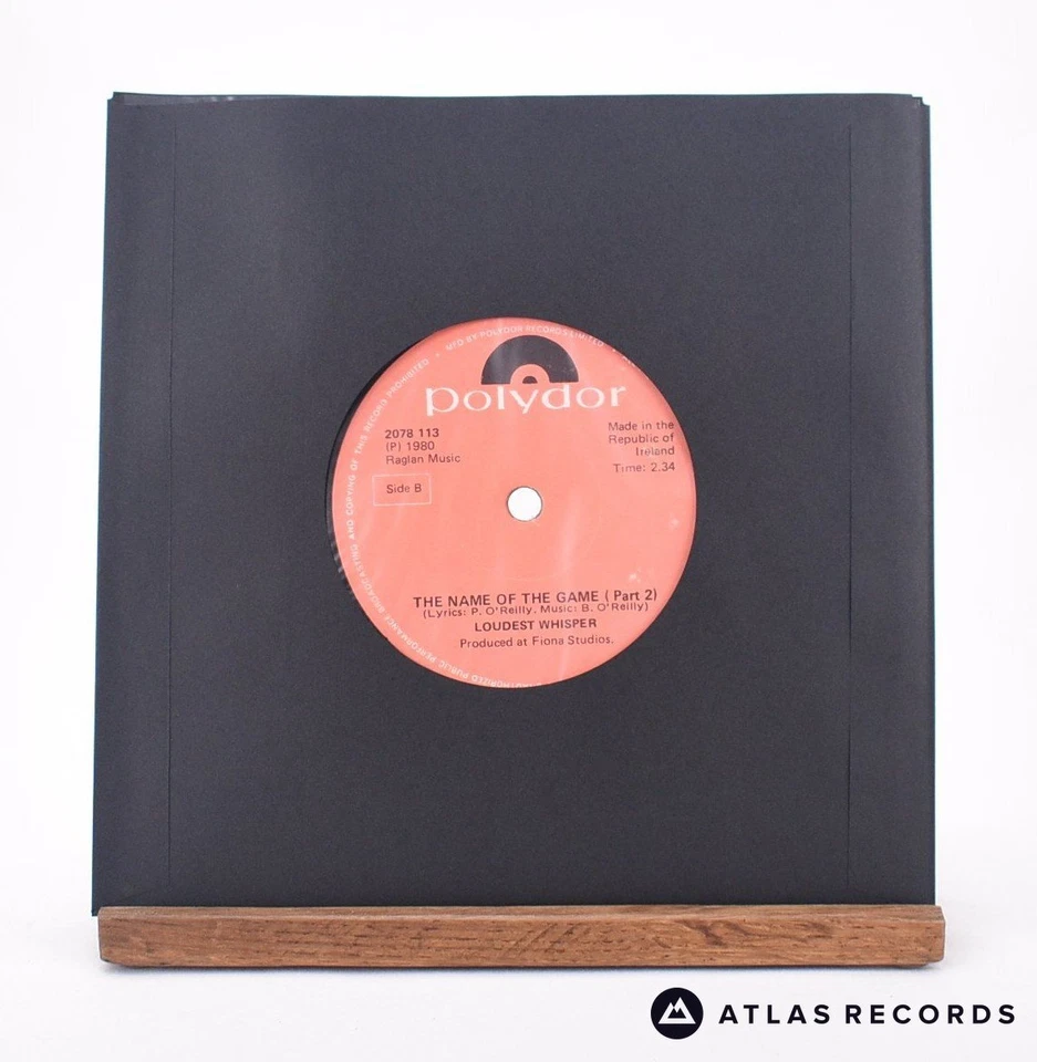 Loudest Whisper - The Name Of The Game - 7" Vinyl Record - VG+ - Image 3 of 4