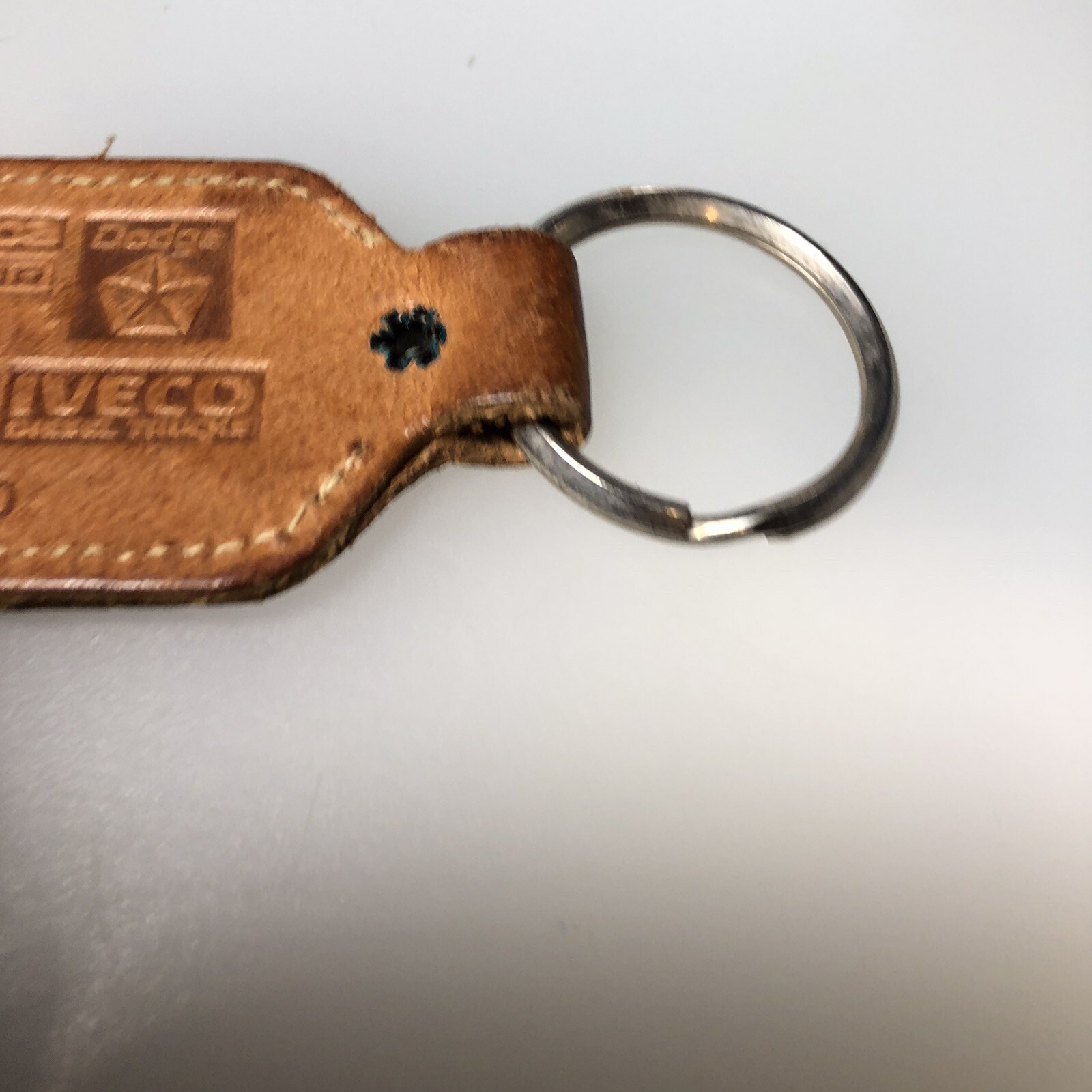 Elgin IL Heritage Auto Village Leather Auto Car Dealer Illinois Motors Keychain