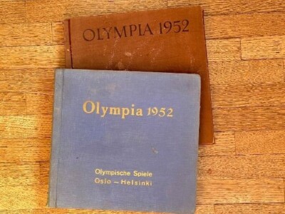 2 x 1952 OLYMPIA Figure Album COMPLETE Card Sticker HELSINKI OSLO Olympics