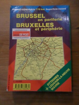 Brussels And Surroundings, Geocart Guide With Maps, Good Condition, Collection