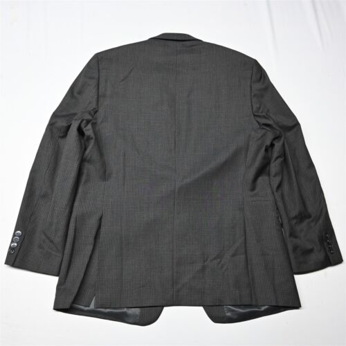 Calvin Klein 46L Gray Check 100% Cotton Mens Blazer Suit Jacket Sport Coat - Picture 12 of 12