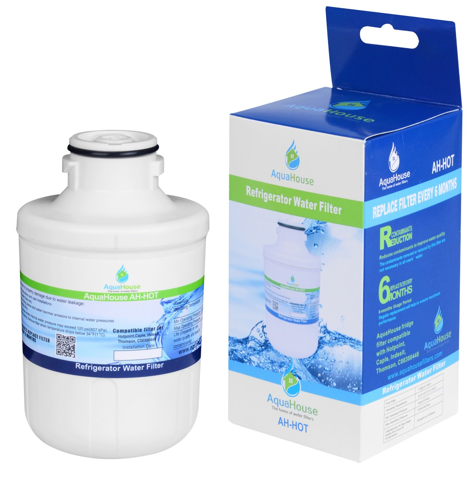 AquaHouse MFCMG14211F Water filter fits Hotpoint Indesit Caple Ariston CDA
