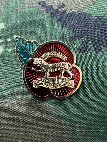 ROYAL LEICESTERSHIRE P0PPY PIN BADGE - EXCLUSIVE 2022 DESIGN - ARMY MILITARY WW2