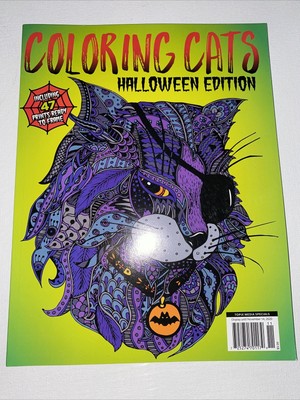 Coloring Cats Halloween Edition Coloring Magazine | eBay