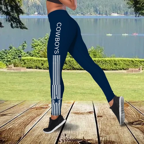 Dallas Football Gym Yoga Pants, Cowboys Football Legging, American Team Football Legging