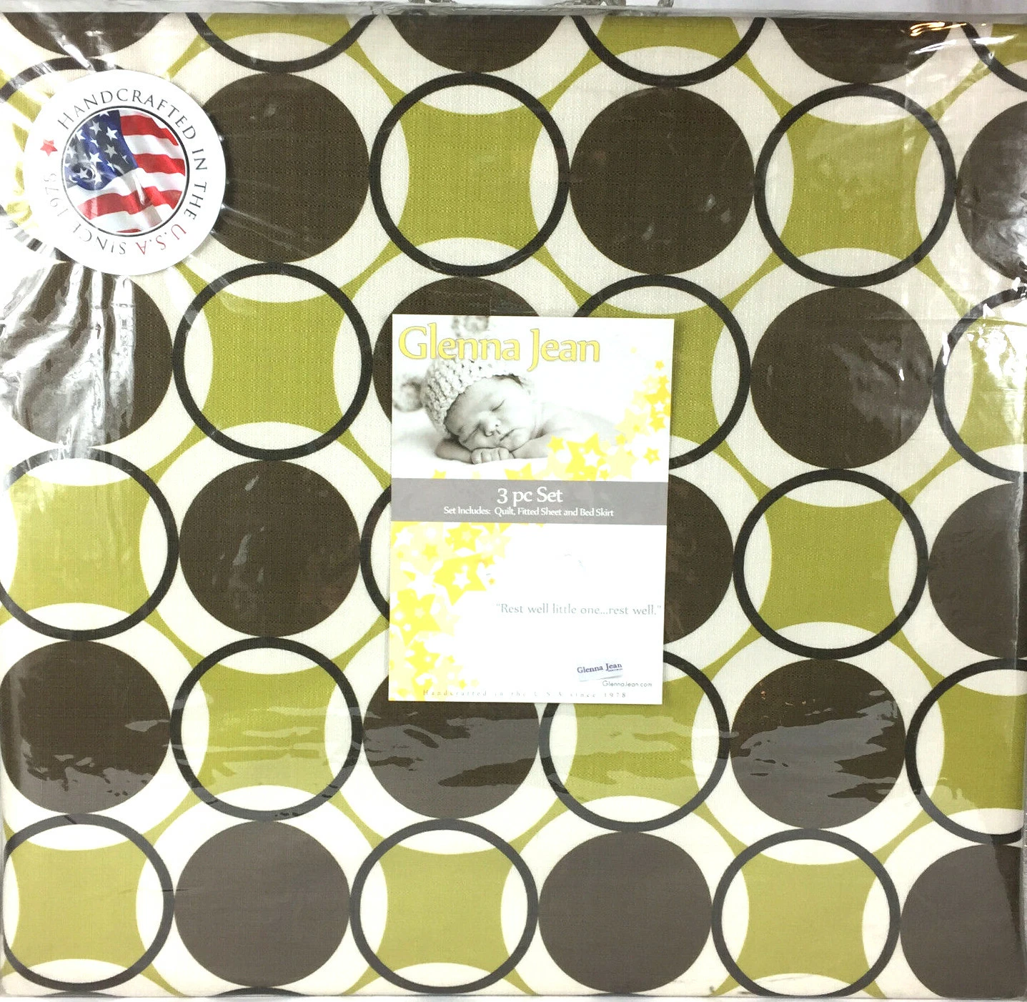Urban Cowboy nursery bedding set 3 pc baby Glenna Jean Echo green brown
Opens in a new window or tab