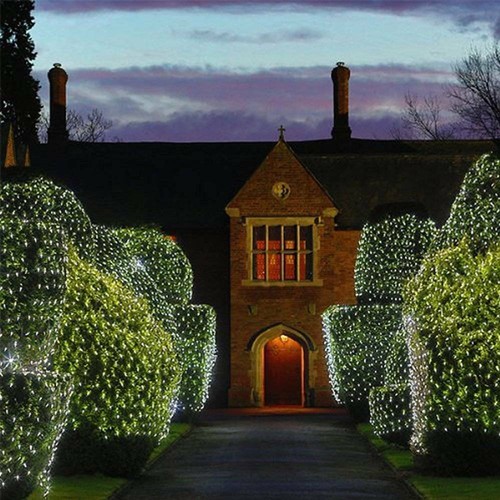 LED String Fairy Net Lights Curtain Mesh Christmas Garden Tree Outdoor Indoor UK - Picture 7 of 21