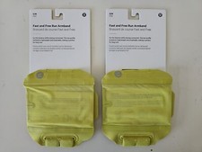 2 x NWT LULULEMON YLSR Yellow F F Run Armband Arm Mobile Holder Women's S/M