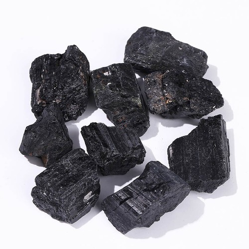 Raw Rough Natural Black Home Decor 50/100g Tourmaline Stone Rock Mineral Crystal - Picture 2 of 6