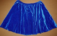 Wolff Fording Jazz Tap Dance Royal Velvet Skirt Elastic Waist Girls