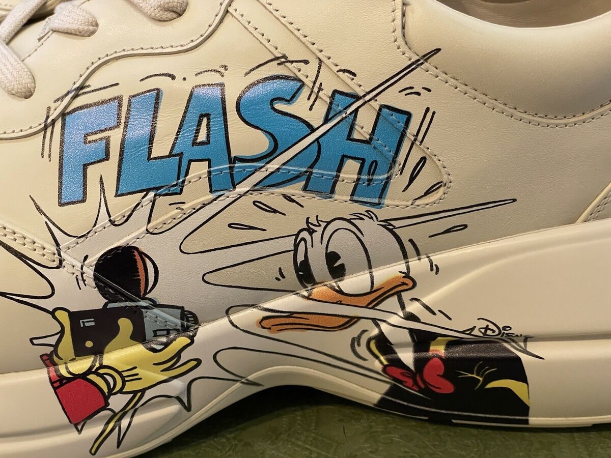 Authentic Gucci X Disney Rhyton Donald Duck Sneakers Shoes Authentic Gucci X Disney Rhyton Donald Duck Sneakers Shoes