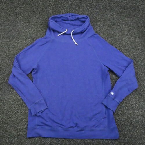 Champion Sweatshirt Womens XL Extra Large Purple Cowl Neck Long Sleeve Workout - Picture 1 of 7